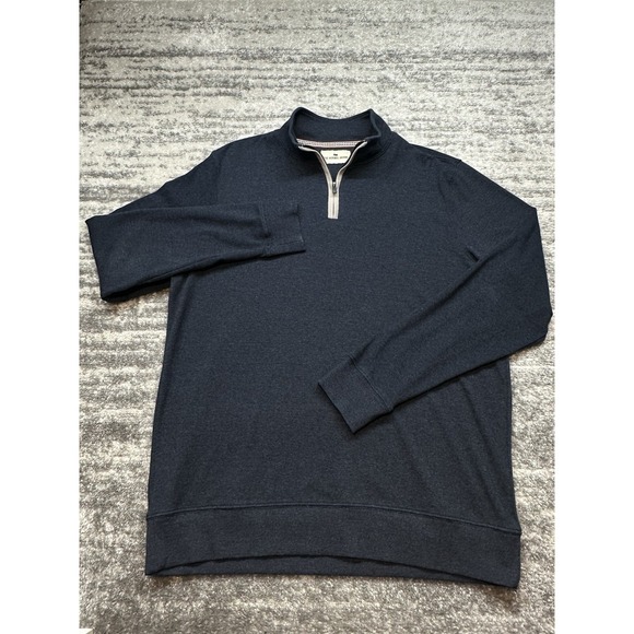 The Normal Brand Mens Large Puremeso Weekend Quarter Zip Lightweight Sweatshirt - Picture 3 of 10